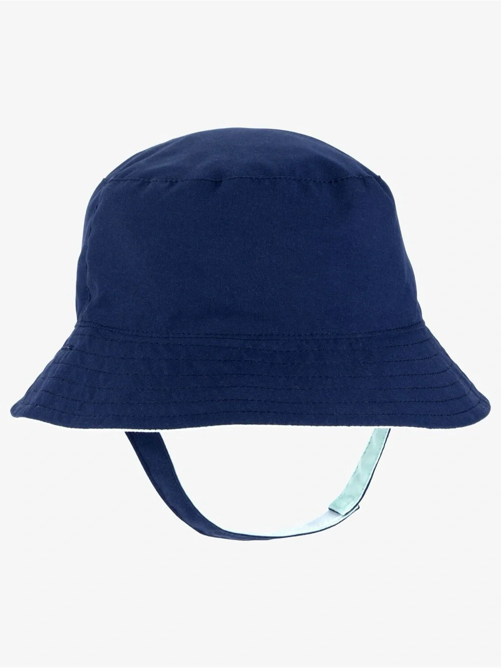 Carter's Reversible Baby Sun Bucket Hat Navy Blue Mint Green Swim Cap 12-24M